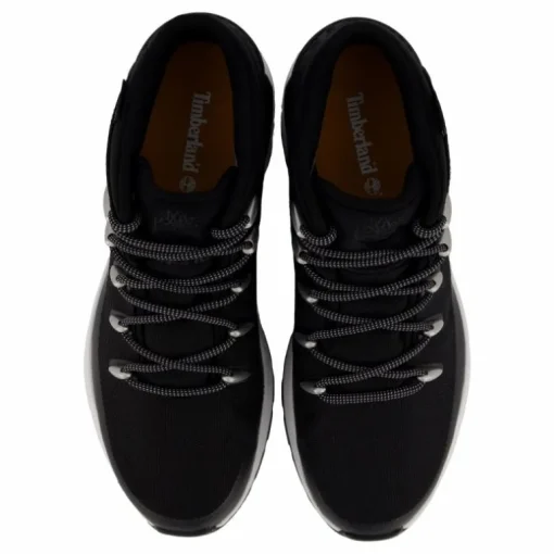Mid Lace Up Waterproof Sneaker Jet Black