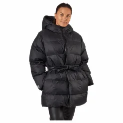 Mid Length Beltet Coat Black