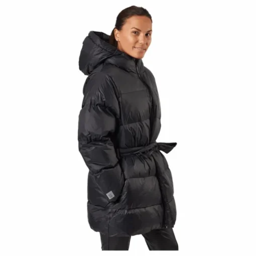 Mid Length Beltet Coat Black