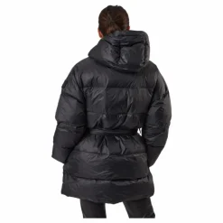 Mid Length Beltet Coat Black