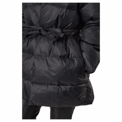 Mid Length Beltet Coat Black