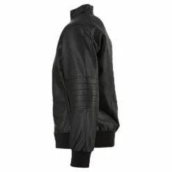 Mike Faux Leather Jacket Black