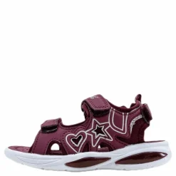 Miki Kids Lite Sandal w Lights Purple