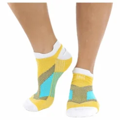 Mirenda Thin Running Sock Low-cut White/Yellow