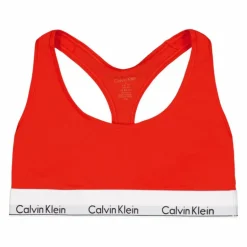 Modern Cotton Unlined Bralette Orange