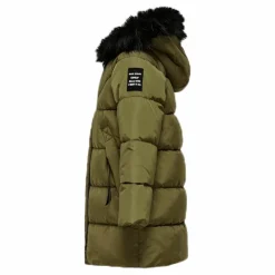 Monica Long Puffer Coat Beige