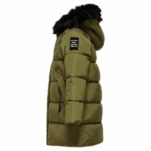 Monica Long Puffer Coat Beige