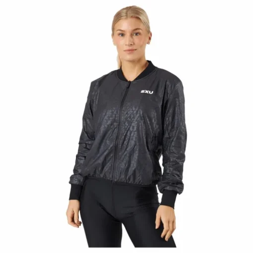 Motion Bomber Jacket Embossed Monogram/white