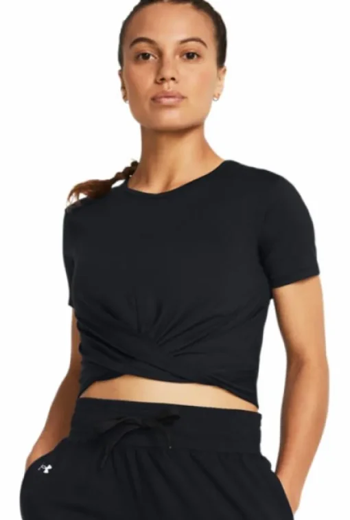 Motion Crossover Crop Ss Black