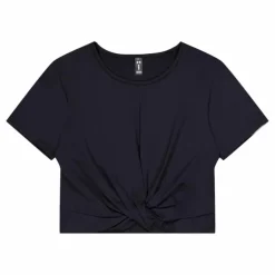 Motion Crossover Crop Ss Black