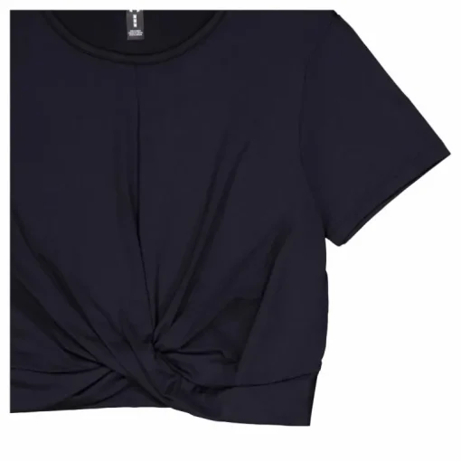 Motion Crossover Crop Ss Black