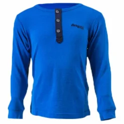 Myske Wool Kids Shirt Blue