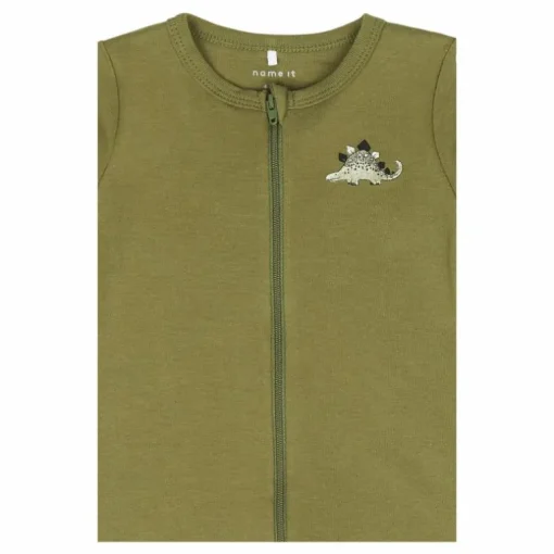 Nbmnightsuit 2p Zip Loden Dino Loden Green