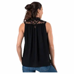New Cat S/L Top Wvn Black