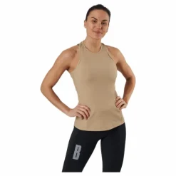 Night Rib Tank Beige