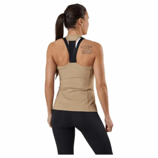 Night Rib Tank Beige