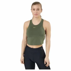 Nike Dri-fit One Luxe Women's Medium Olive/metallic Gold
