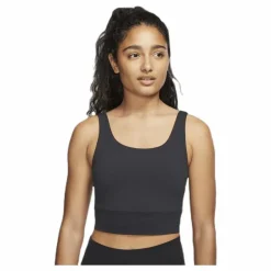 Nike Yoga Luxe Crop Top Black/Grey