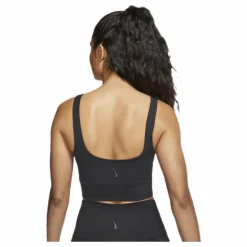 Nike Yoga Luxe Crop Top Black/Grey