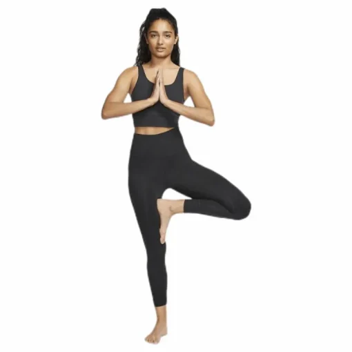 Nike Yoga Luxe Crop Top Black/Grey