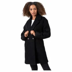 Nina Celeste Wool Coat Black