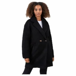 Nina Celeste Wool Coat Black