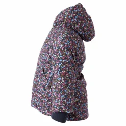 Nmfmaxi Jacket Petit Flower1 Odyssey Gray
