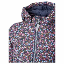 Nmfmaxi Jacket Petit Flower1 Odyssey Gray