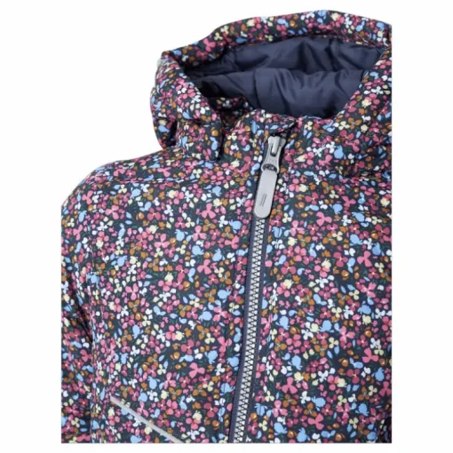 Nmfmaxi Jacket Petit Flower1 Odyssey Gray