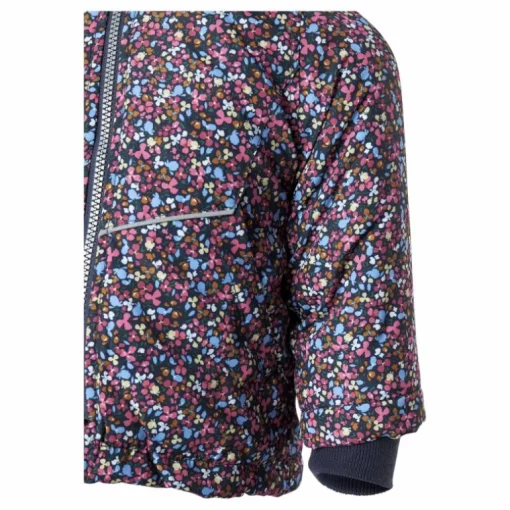 Nmfmaxi Jacket Petit Flower1 Odyssey Gray