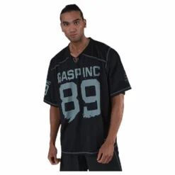 No1 Football tee Black