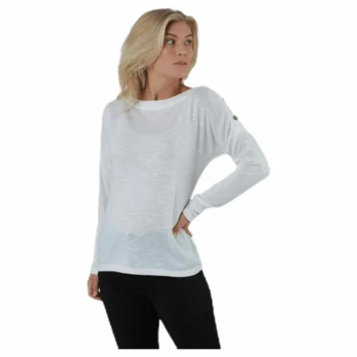 Nollie Ls O-Neck Top White