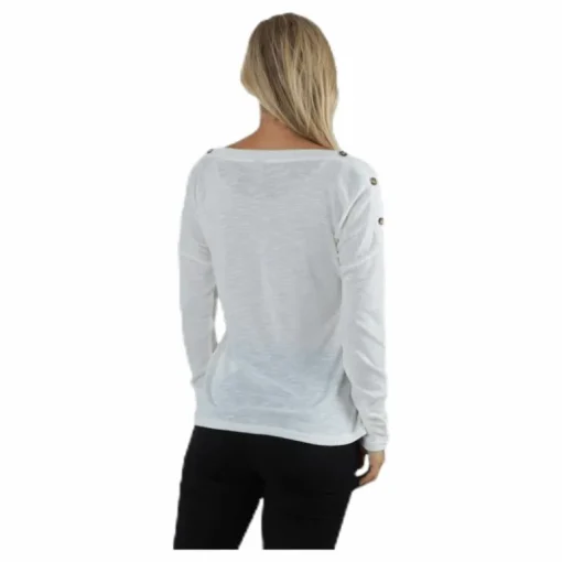 Nollie Ls O-Neck Top White