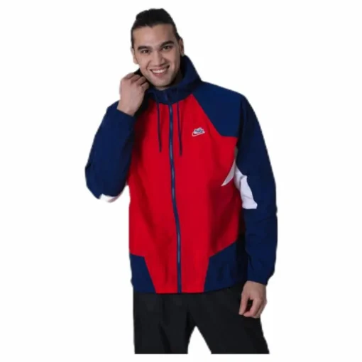 Nsw Wr Jacket Woven Signature Blue/Red
