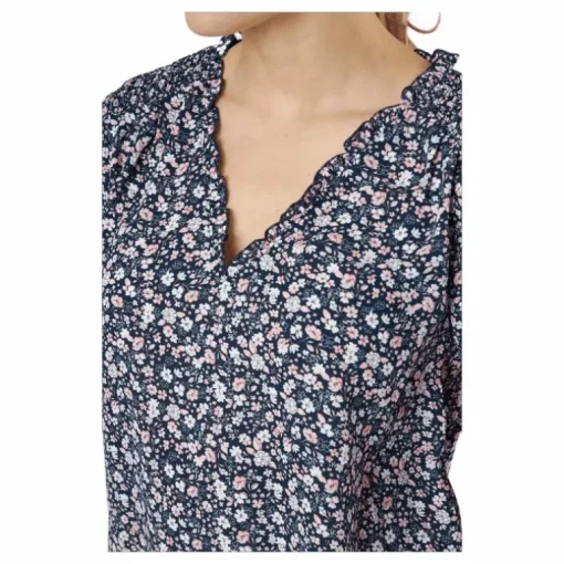 Onlsonja Life S/s V-neck Top N Night Sky
