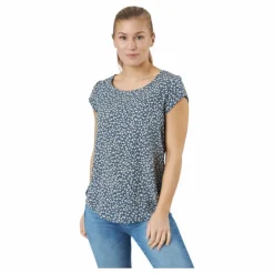 Onlvic Ss Aop Top Ptm Blue Mirage