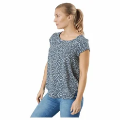 Onlvic Ss Aop Top Ptm Blue Mirage