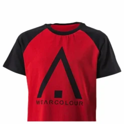 Organic Rag Tee Youth Black/Red