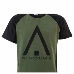 Organic Rag Tee Youth Black/Green
