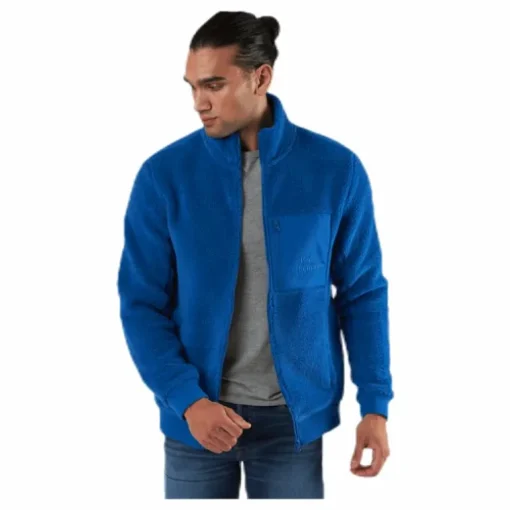 Original Pile Zip Jacket Blue