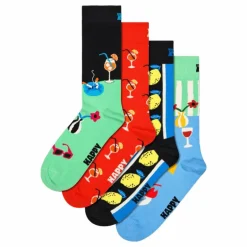 4-pack Fancy Dinner Socks Gift Light Blue