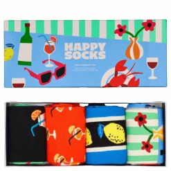 4-pack Fancy Dinner Socks Gift Light Blue