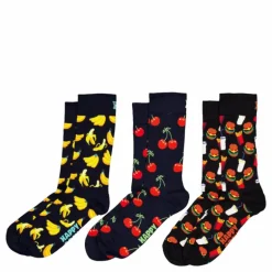 3-pack Food Socks Gift Set Navy