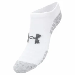 3-Pack Heatgear No Show Jr White