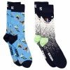 2-pack Skiing Chalet Gift Set Brown