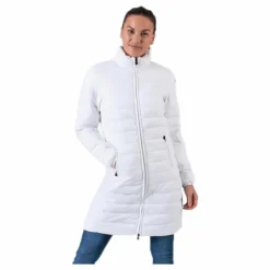 Padded Jacket Long Logo Avera White