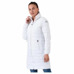Padded Jacket Long Logo Avera White