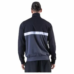 Panelled Track Top Black