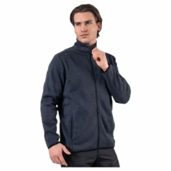 Pareman Melange Fleece Jacket Grey