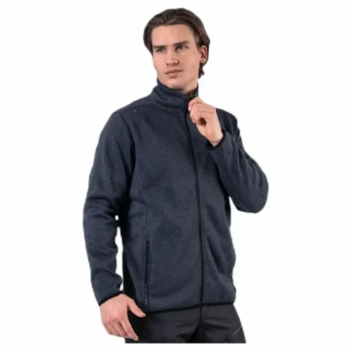 Pareman Melange Fleece Jacket Grey
